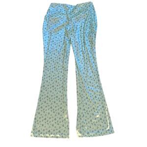 sorry by petra collins floral velvet blue pants